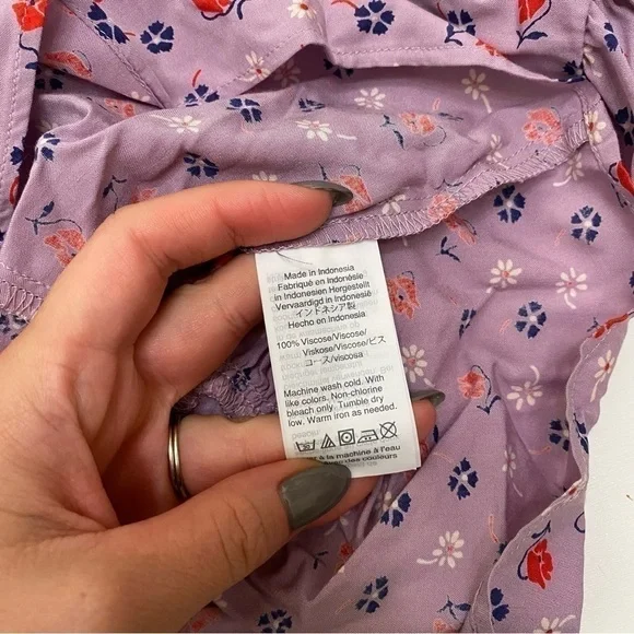 Madewell NWT Tie-Sleeve Wrap Top in Prairie Posies size 6 - Picture 7 of 12